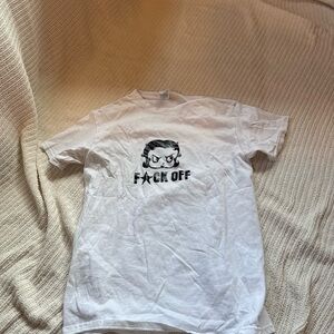 Betty Boop f*ck off White Graphic cotton t-Shirt